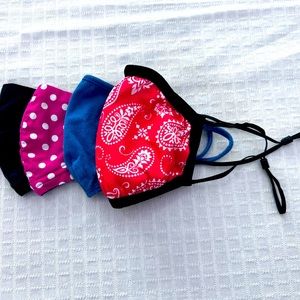 Bundle 4 children adult xs washable masks